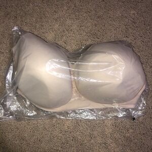 NWT Vanity Fair‎ 71380 Full Figure Back Smoothing Wireless Bra Neutral 40DDD